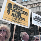 Protesta contra las cláusulas suelo en Barcelona.-ACN / LAURA BUSQUETS