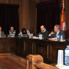 Exconcejales de Ciudadanos en un Pleno del Ayuntamiento de Almazán-V.G.