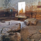 Huellas de la riada todavía en el monasterio-HDS