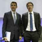 Los economistas del servicio de estudios del BBVA Jorge Sicilia y Rafael Domenech en una imagen de archivo.-EFE / EMILIO NARANJO