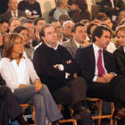 Con los presidentes Aznar y Herrera, en un acto en Segovia en 2003.-- KAMARERO