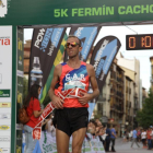 Sergio Sánchez se proclamaba vencedor el año pasado de la Media Maratón Abel Antón Ciudad de Soria con una ventaja de más de cinco minutos.-Diego Mayor
