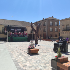 Imagen de la nueva plaza de España, en Osma, tras las obras acometidas. A.H.