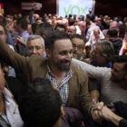 Santiago Abascal en un acto en Murcia, en noviembre del 2018.-EMILIO MORENATTI (AP)