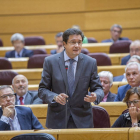 Óscar López durante una intervención en el Senado hace unos días.-Olmo Calvo.
