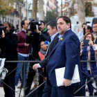 Oriol Junqueras entra en la Audiencia Nacional, el pasado 2 de noviembre.-JUAN MANUEL PRATS