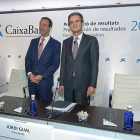onzalo Cortázar y Jordi Gual, durante la presentación de resultados.-E. M.