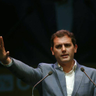 Albert Rivera, durante un mitin en Madrid.-Foto: DAVID CASTRO