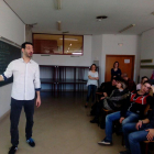 Carlos Barrio imparte un taller en la Universidad de Valladolid.-CEDIDA