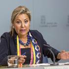La vicepresidenta de la Junta, Rosa Valdeón, explicó ayer los acuerdos alcanzados en el Consejo de Gobierno-Ical