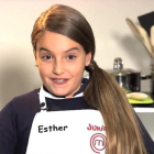 Esther, concursante de Masterchef  junior 5-RTVE