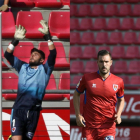 Juan Carlos y Atienza han disputado todos los minutos con el Numancia esta temporada.-Mario Tejedor