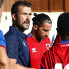 El Numancia superó al Huesca en el primer ensayo de la pretemporada.-MARIO TEJEDOR