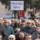 Concentración de jubilados en la plaza de Catalunya de Barcelona el pasado 22 de febrero.-FERRAN SENDRA