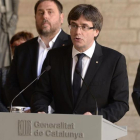 El presidente de la Generalitat, Carles Puigdemont-EL PERIÓDICO