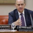 El ministro Jorge Fernández Díaz, durante su comparecencia en la comisión de Interior del Congreso de los Diputados.-Foto: JOSÉ LUIS ROCA