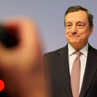 Mario Draghi, presidente del BCE, el 25 de julio en Frankfurt.-EFE