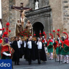Cofradí­a de la Vera Cruz en Ágreda (Soria) en la procesión de Viernes Santo. CONCHA ORTEGA (ICAL)-
