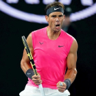 Rafael Nadal, durante su partido ante Delbonis.-EFE / EPA / SCOTT BARBOUR AUSTRALIA AND NEW ZEALAND OUT