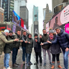 Delegación de Trufforum en la Time Square de Nueva York. HDS