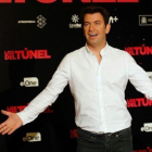 El actor y presentador Arturo Valls, en el cine Palafox de Madrid, donde presentó su primera película como productor, 'Los del túnel, estrenada el viernes.-JUAN MANUEL PRATS