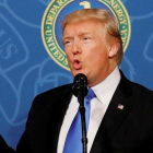 El presidente de los EEUU, Donald Trumps, durante un acto en Washington-EL PERIÓDICO