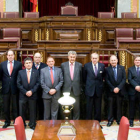 El Consejo de Administración del Numancia y Jesús Posada en el Congreso. / Prensa Congreso de los Diputados-
