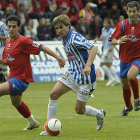 Del Pino es junto al Julio Álvarez el único jugador rojillo que vivió aquel partido ante el Alavés y sigue en la plantilla soriana. / VALENTÍN GUISANDE-