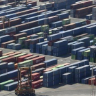 Zona de almacén para los contenedores del puerto de Barcelona.-DANNY CAMINAL