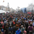 La manifestación del 15M a su llegada a la Puerta del Sol.-DAVID CASTRO