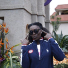 Dawn Harper-Nelson antes de entrenar.-TWITTER