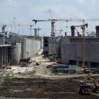 Trabajos de ampliación del Canal de Panamá en abril del 2015.-RODRIGO ARANGUA / AFP
