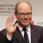 El principe Alberto de Mónaco, en la presentacion de la Fundacion que lleva su nombre. En marzo del 2016, en Madrid.-.33629348 (EFE / BALLESTEROS)