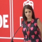 La vicesecretaria general del PSOE, Adriana Lastra, será la portavoz en la comisión territorial.-DAVID CASTRO