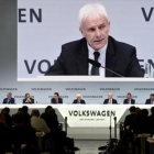 Matthias Müller, presidente de Volkswagen, durante una rueda de prensa.-FABIAN BIMMER
