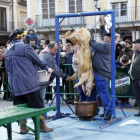 Matanza del cerdo en El Burgo de Osma.-MARÍA FERRER