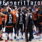Los jugadores del Valencia Basket durante el entrenamiento previo a la final-BRENDA CANATELLI