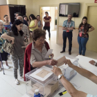 Gran afluencia de votantes en los municipios salmantinos como el de Cabrreizos-ICAL