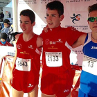 Sergio Martínez y Hugo de Miguel Ramos, del Club Atletismo Soria, fueron segundo y primero respectivamente el pasado fin de semana en Valladolid en la prueba cadete.-CAEP SORIA