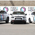 Modelos de DS, CItroën y Peugeot para Free2Move Lease.-/ GREGORIO