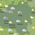 Previsión del tiempo en Soria en la franja de las 19 a las 20 horas.-HDS