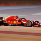Sebastian Vettel, camino de su victoria.-VALDRIN XHEMAJ (EFE)
