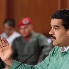El presidente de Venezuela, Nicolás Maduro, participa en una reunión con gobernadores y diputados adeptos al Gobierno.-EFE