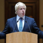 El Ministro de Asuntos Exteriores británico, Boris Johnson, en una comparecencia ante los medios.-ANDREW MATTHEWS