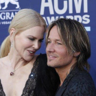 Keith Urban, junto a su mujer, la actriz Nicole Kidman, en un acto en Las Vegas en abril pasado.-EFE