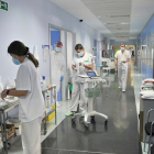 Personal sanitario en el Hospital. HDS