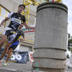 Nacho Barranco durante una prueba de duatlón celebrada en Soria. / DIEGO MAYOR-
