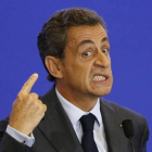 Nicolas Sarkozy, durante un mítin el 16 de septiembre.-REUTERS / CHARLES PLATIAU