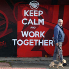 Cartel ante la sede de la planta de Nissan en Sunderland.-SCOTT HEPPELL / AFP