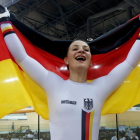 Kristina Vogel, tras proclamarse campeona del mundo en el 2017.-REUTERS / BOBBY YIP